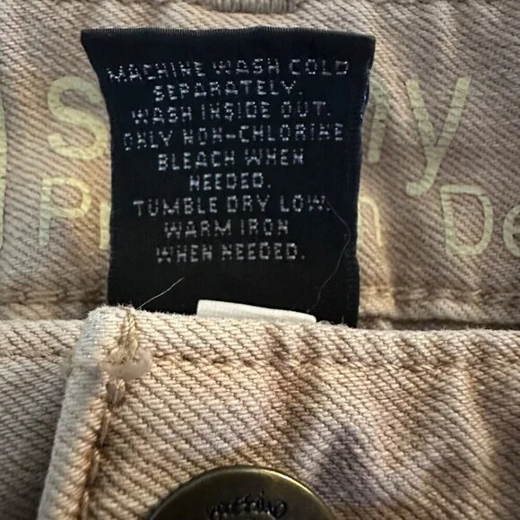 Mossimo Skinny Premium Denim Jeans women's size 2 tan cargo pockets - Picture 12 of 12